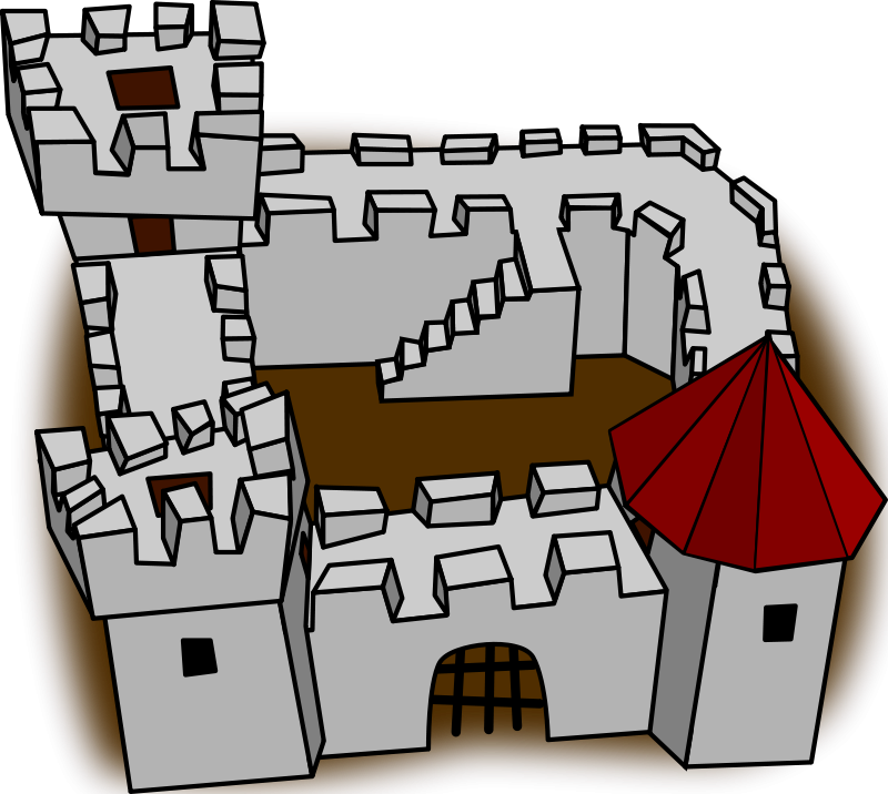 800x716 Free Clipart Ugly Non Perspective Cartoony Fort Fortress