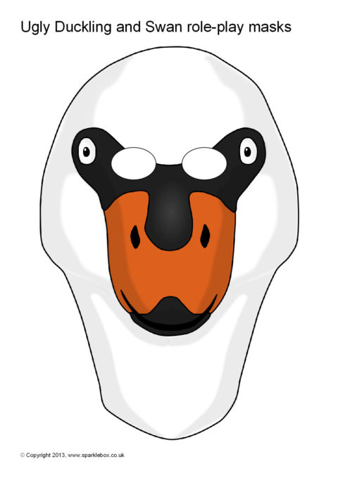 480x679 Ugly Duckling And Swan Role Play Masks (Sb9168)