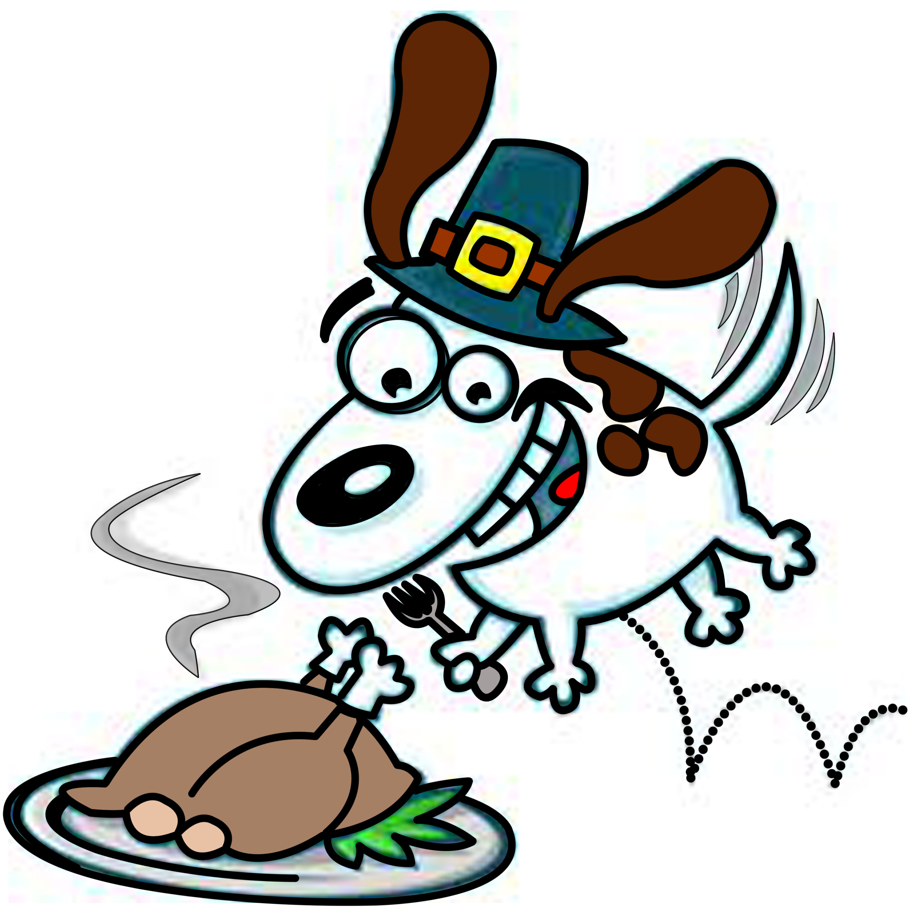 3000x3000 Thanksgiving Clip Art Black And White Images