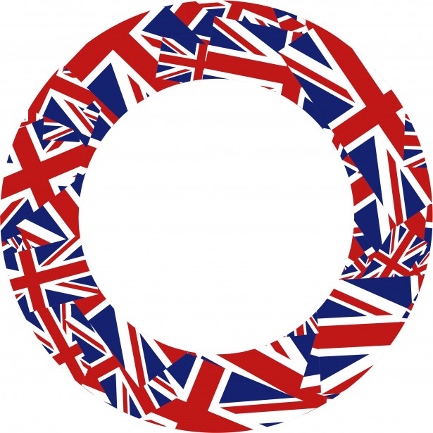 615x615 Union Jack Flag Border Free Stock Photo