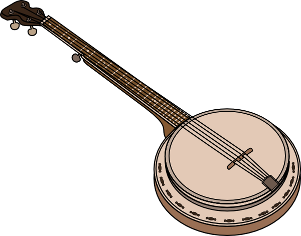 600x471 Banjo Clip Art Free Vector 4vector
