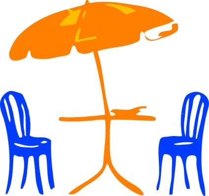425x398 Seats With Umbrella Clip Art Clip Arts, Free Clipart