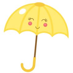 236x236 Yellow Umbrella Black Handle Clip Art Bachelorette Bridal Party