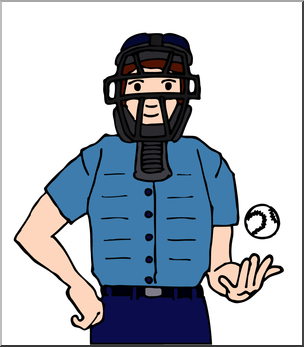 304x347 Clip Art Baseball Umpire Color I Abcteach