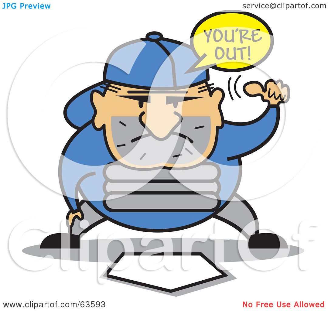 1080x1024 Royalty Free (Rf) Clipart Illustration Of A Baseball Umpire