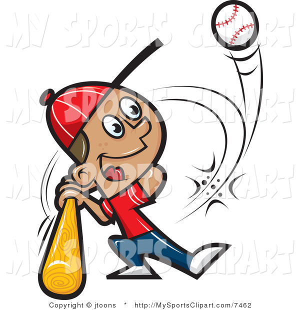 600x620 Sports Clip Art Of A Baseball Player Hitting A Ball By Jtoons