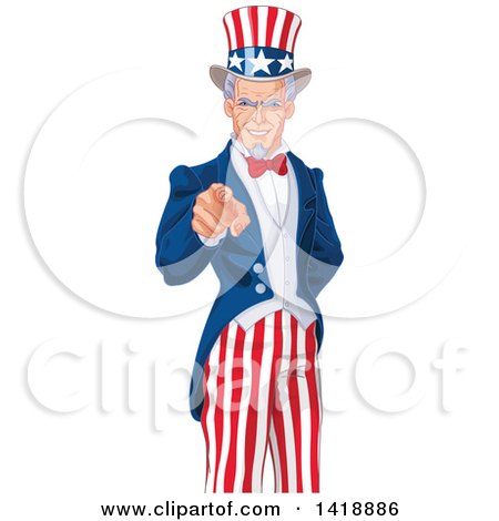 450x470 Royalty Free (Rf) Clipart Illustration Of A Sun Face Uncle Sam
