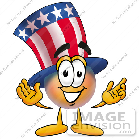 450x450 Clip Art Graphic Of A Patriotic Uncle Sam Character With Welcoming