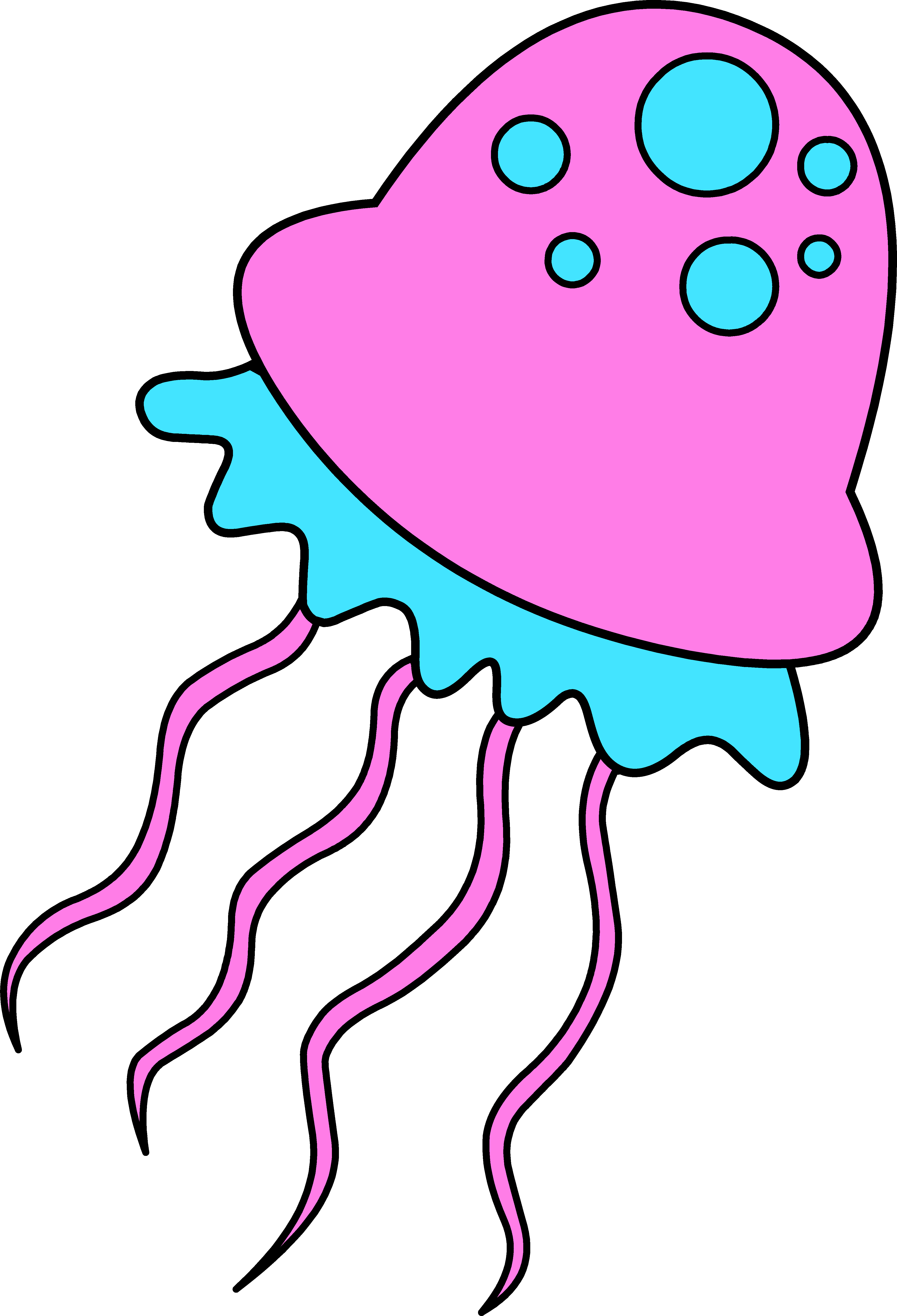 4224x6197 Ocean Clipart Jellyfish