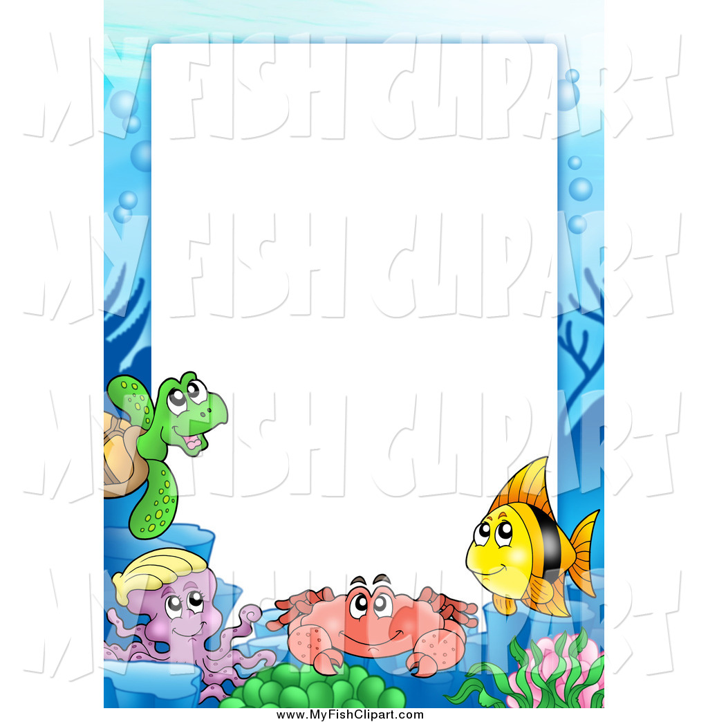 1024x1044 Collection Of Under The Sea Clipart Border High Quality