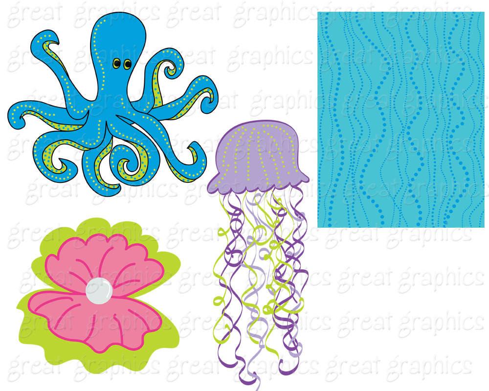 1000x800 Under The Sea Party Clipart Under The Sea Printable Party Digital