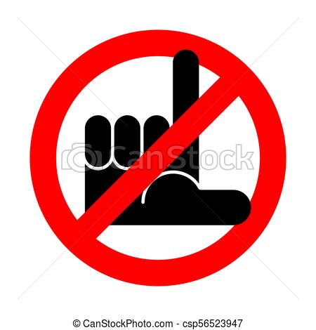 450x470 Stop Loser. Underdog Is Prohibited. Red Prohibition Sign Ban Eps