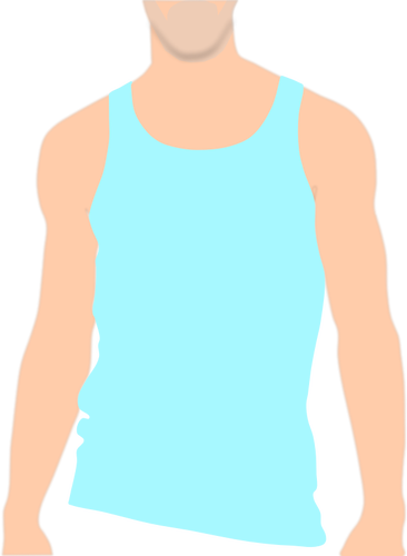 366x500 Vector Clip Art Of Top Of Male Body With A Vest On Public Domain