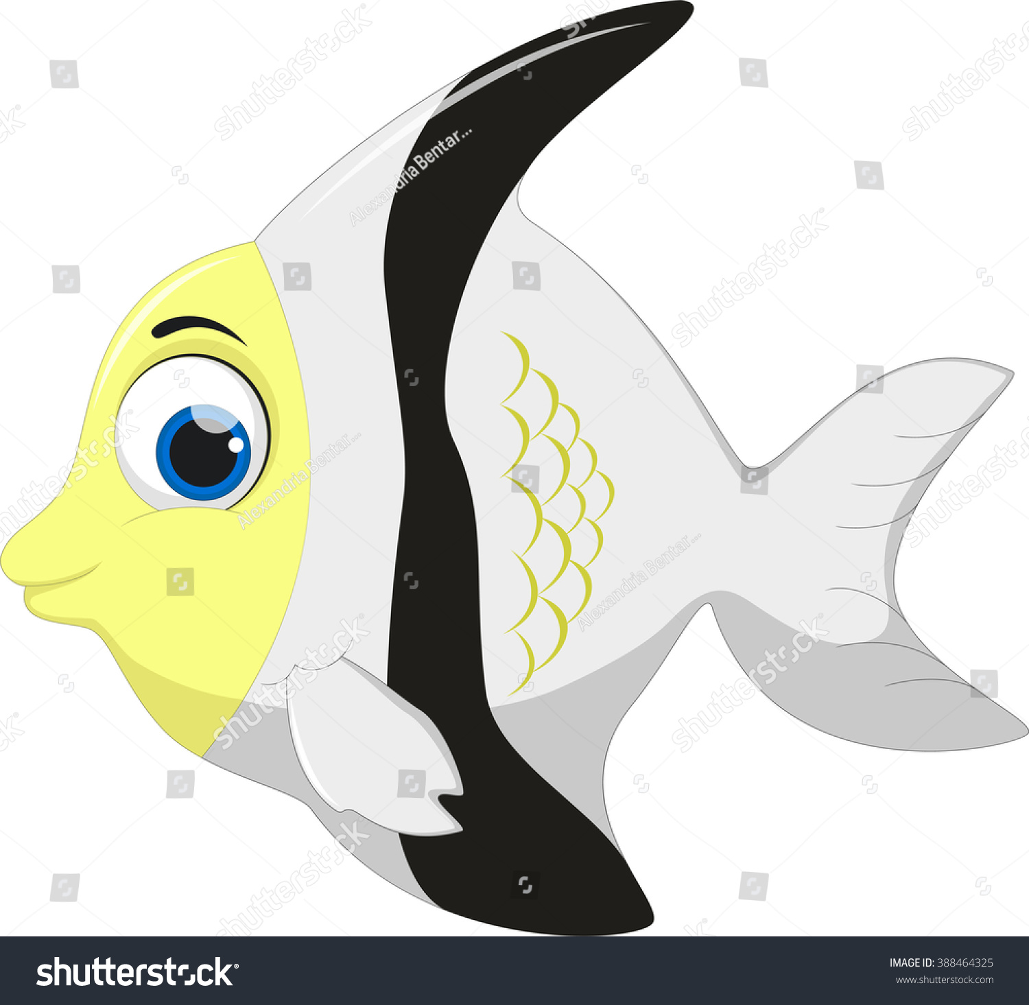 1500x1465 Angelfish Clipart Marine Animal