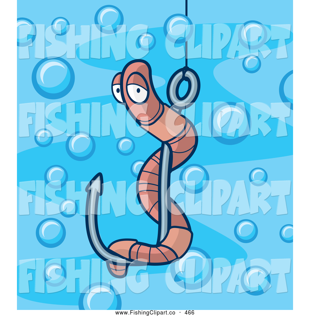 1024x1044 Clip Art Of A Sad Worm On A Fishing Hook Underwater By Cory Thoman