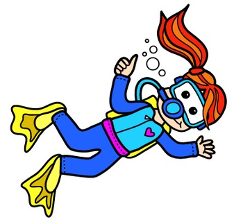 350x320 Free Clipart Underwater Adventure Kid Scuba Diver By Clipart Queen