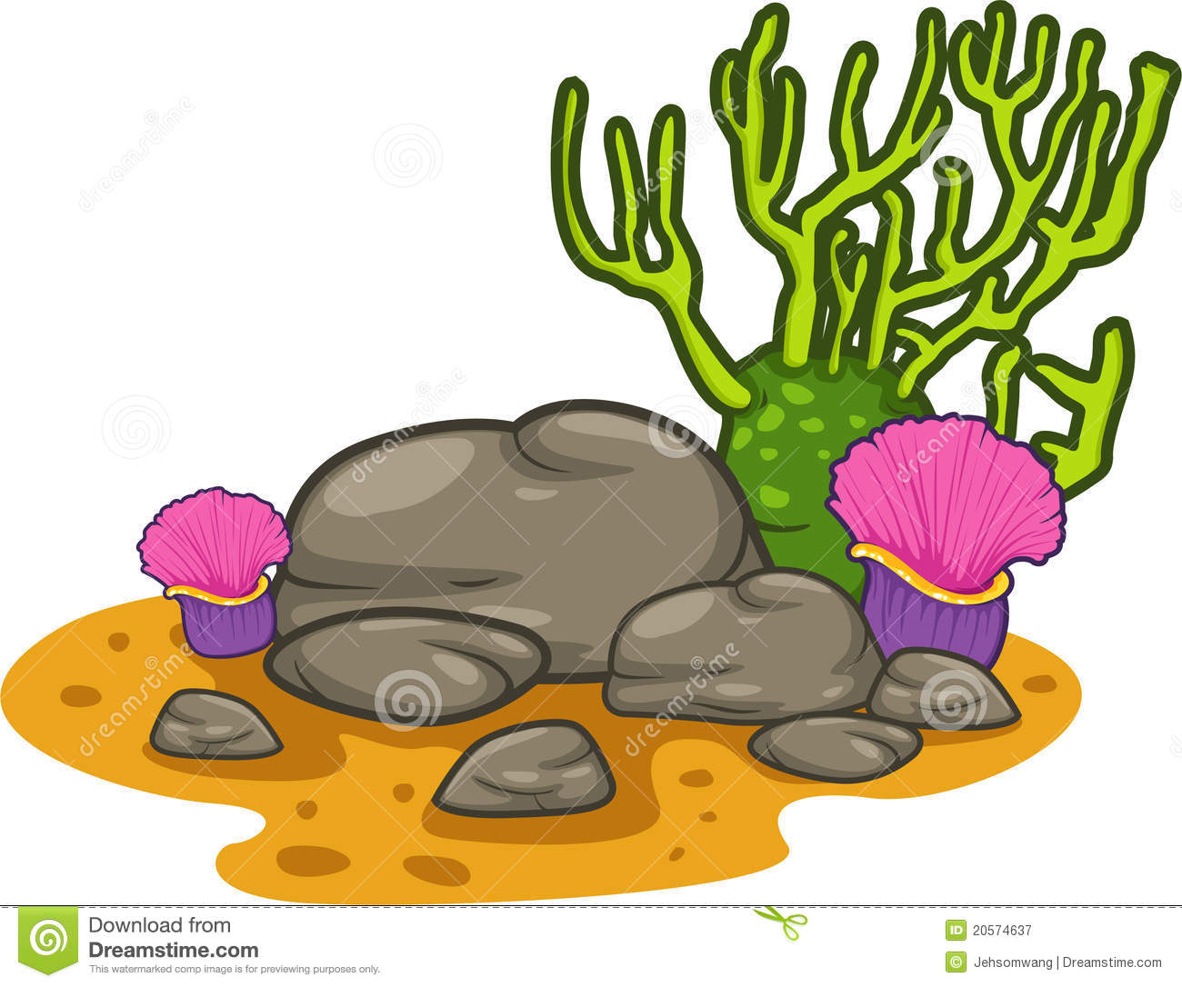 1300x1086 Stone Clipart Seaweed