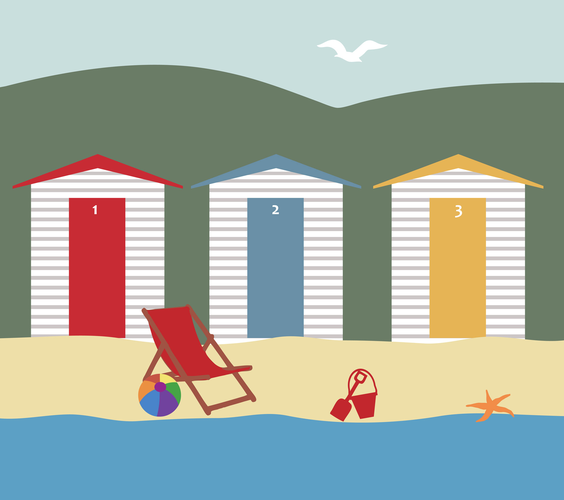 1920x1703 Beach Clipart Ocean Scene