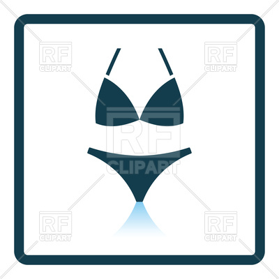 400x400 Icon Of Swimsuit, Dark Underwear Icon Royalty Free Vector Clip Art