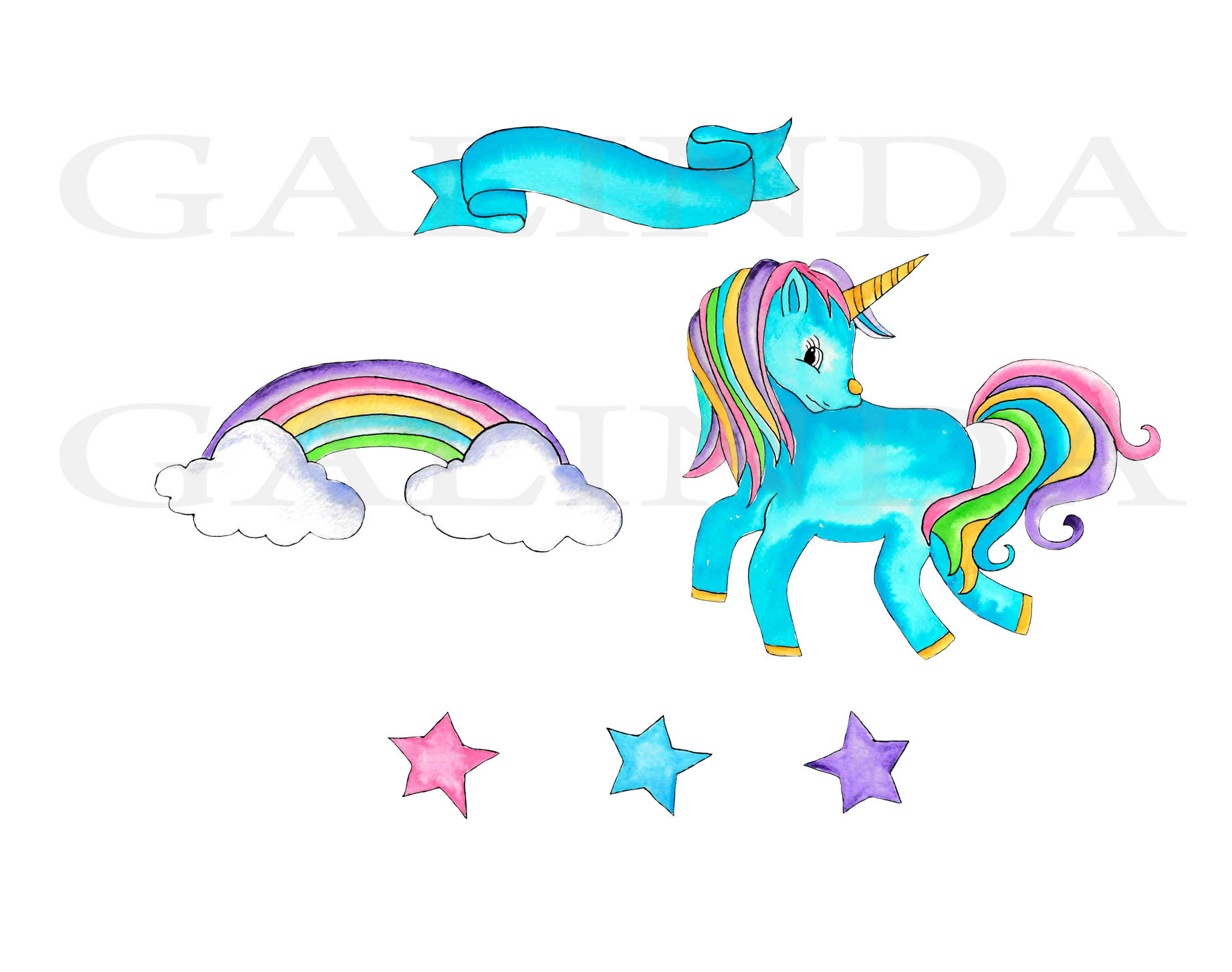 1843x1454 Unicorn Clipart, Unicorns, Watercolor Clip Art, Cute Unicorn