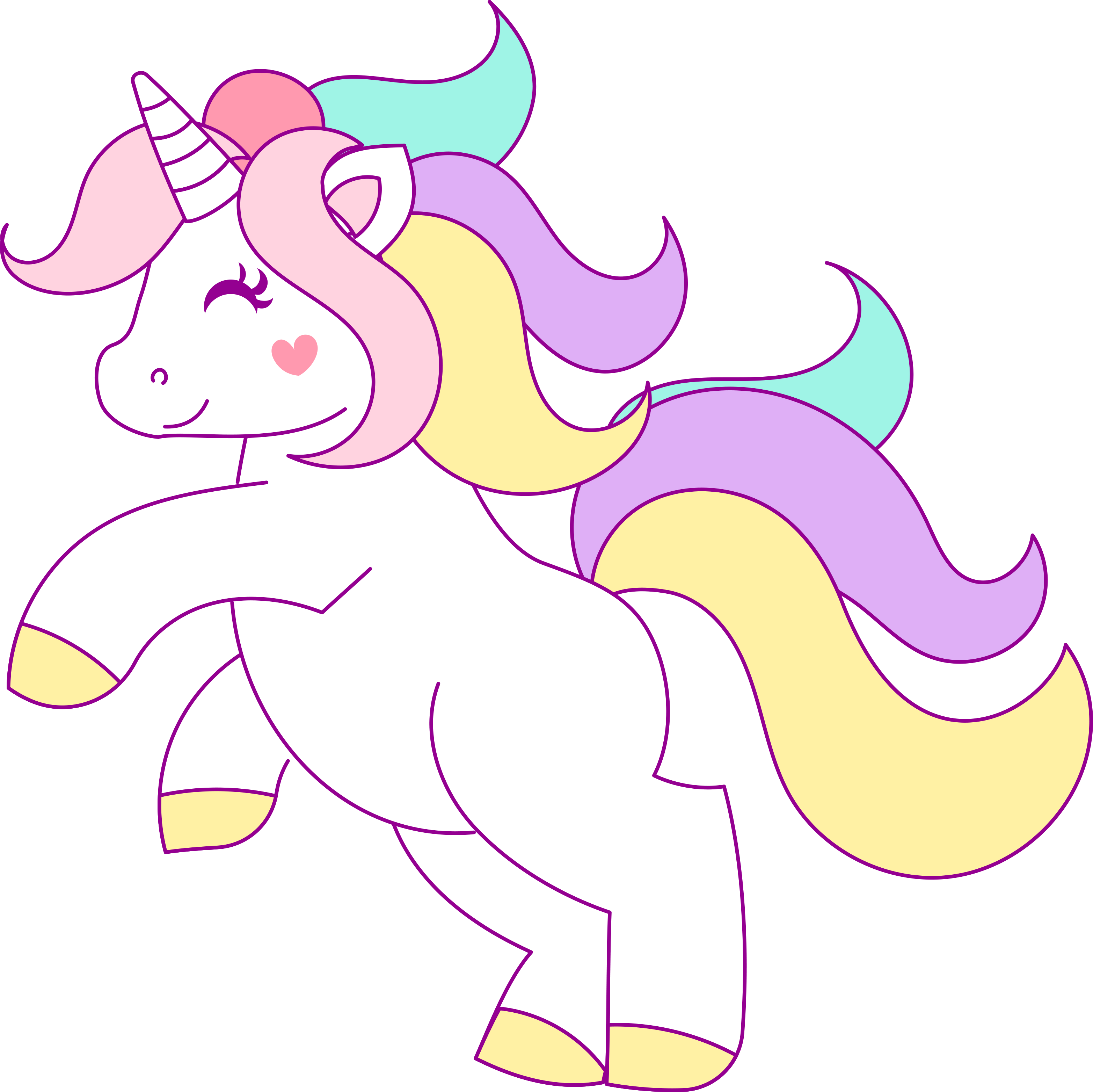 3129x3125 Unicorn Clipart Free