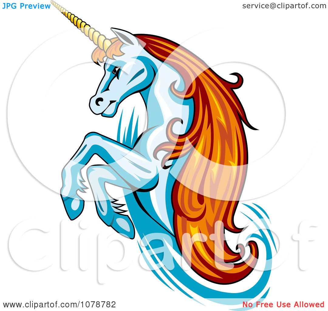1080x1024 Clipart Rearing Unicorn With Orange Hair Logo