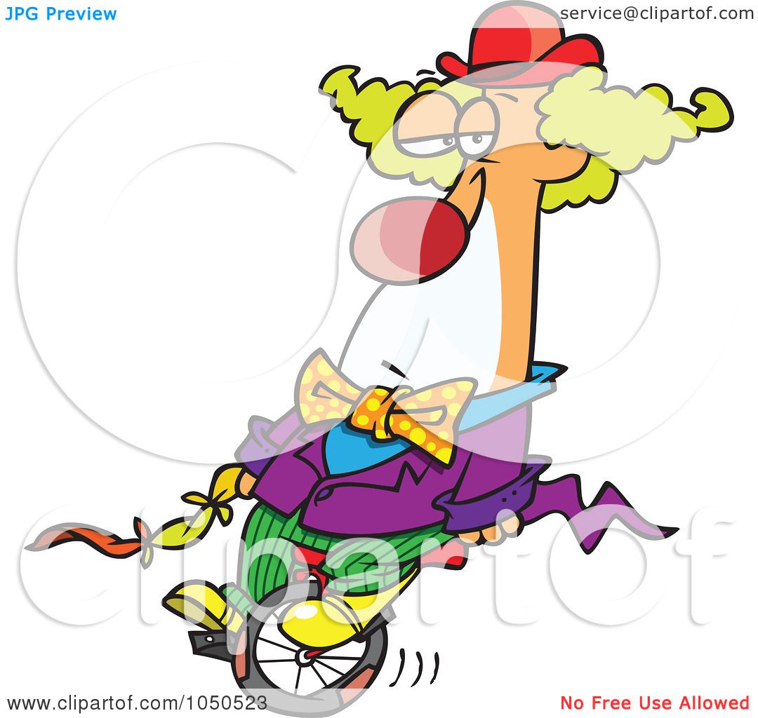 1080x1024 Royalty Free (Rf) Cliprt Illustration Of Bored Clown On