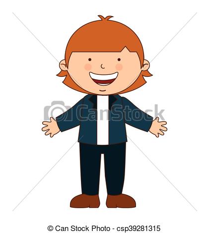 421x470 Happy Boy Student Uniform Isolated Vector Illustration Vector