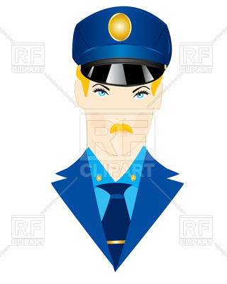 320x400 Policeman In Uniform Royalty Free Vector Clip Art Image