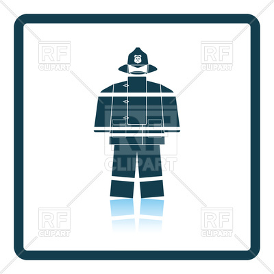 400x400 Uniform Of Fire Service Icon Royalty Free Vector Clip Art Image