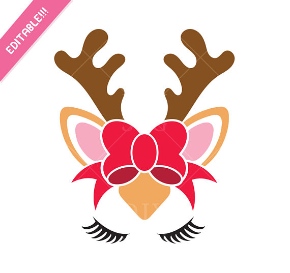 570x537 Reindeer Svg Reindeer Face Svg Reindeer Clip Art Reindeer Svg