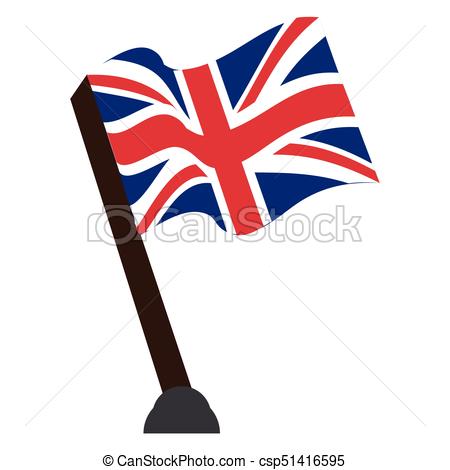 450x470 Isolated Flag Of The United Kingdom, Vector Illustration Eps