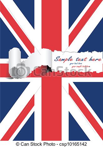 330x470 Ripped Usa United Kingdom Flag Eps Vector