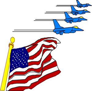 300x298 American Flag Clipart