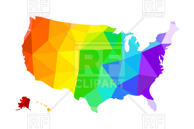 400x267 The Lgbt Flag In The Form Of A Map Of The United States Of America