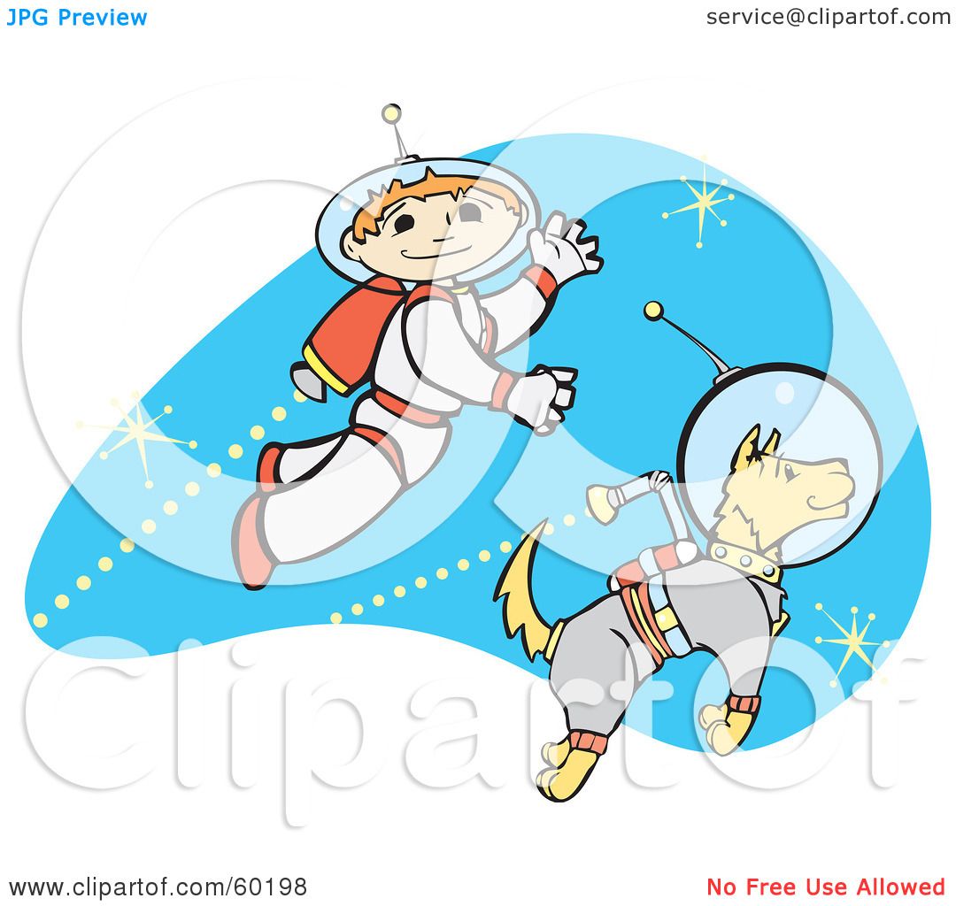 1080x1024 Royalty Free (Rf) Clipart Illustration Of A Space Boy Using A Jet