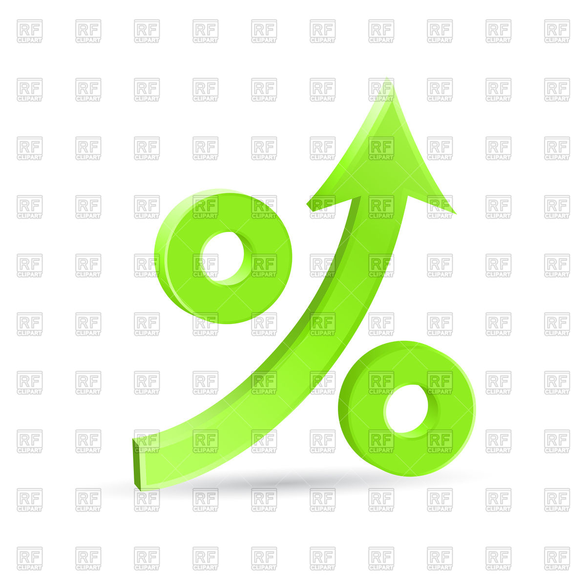 1200x1200 Percent Up Arrow Icon, Speedy Economic Growth Royalty Free Vector