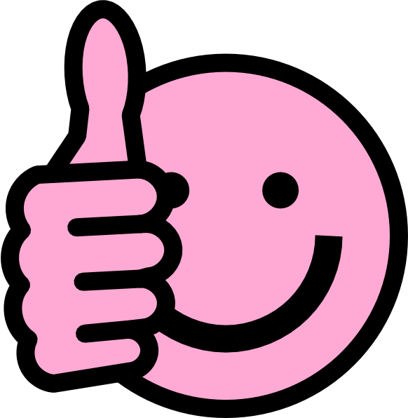 582x596 Pink Thumbs Up Clip Art Clipart Panda
