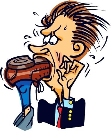 382x449 Clip Art Of Feet Foot In Mouth Disease Feet Up On Desk Clipart