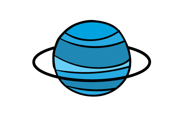 580x386 Uranus Svg Cut File By Creative Fabrica Crafts