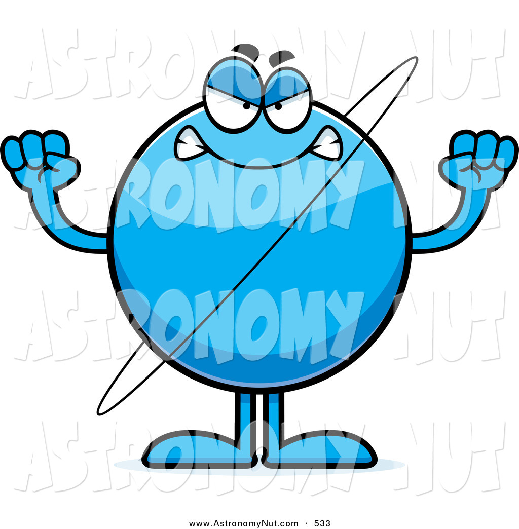 1024x1044 Clipart Of A Mad Planet Uranus On White By Cory Thoman