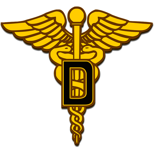 512x512 Dental Corps Caduceus Symbol Clipart Image