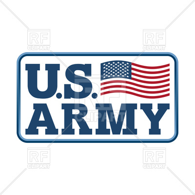 400x400 Us Army Emblem. Flag Of America. Royalty Free Vector Clip Art