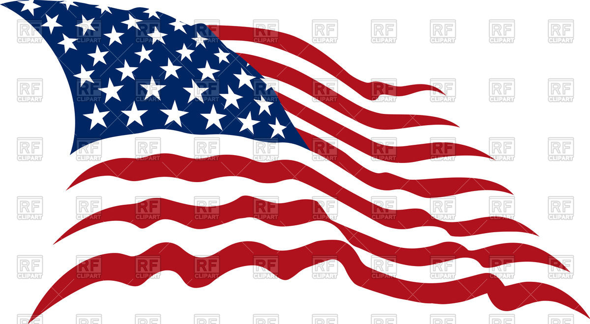 1200x660 Free Vector Us Map With States Waving American Stars And Stripes