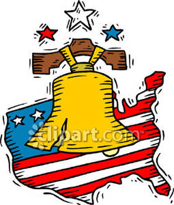 255x300 The Liberty Bell Over A Red White And Blue Map Of The Us
