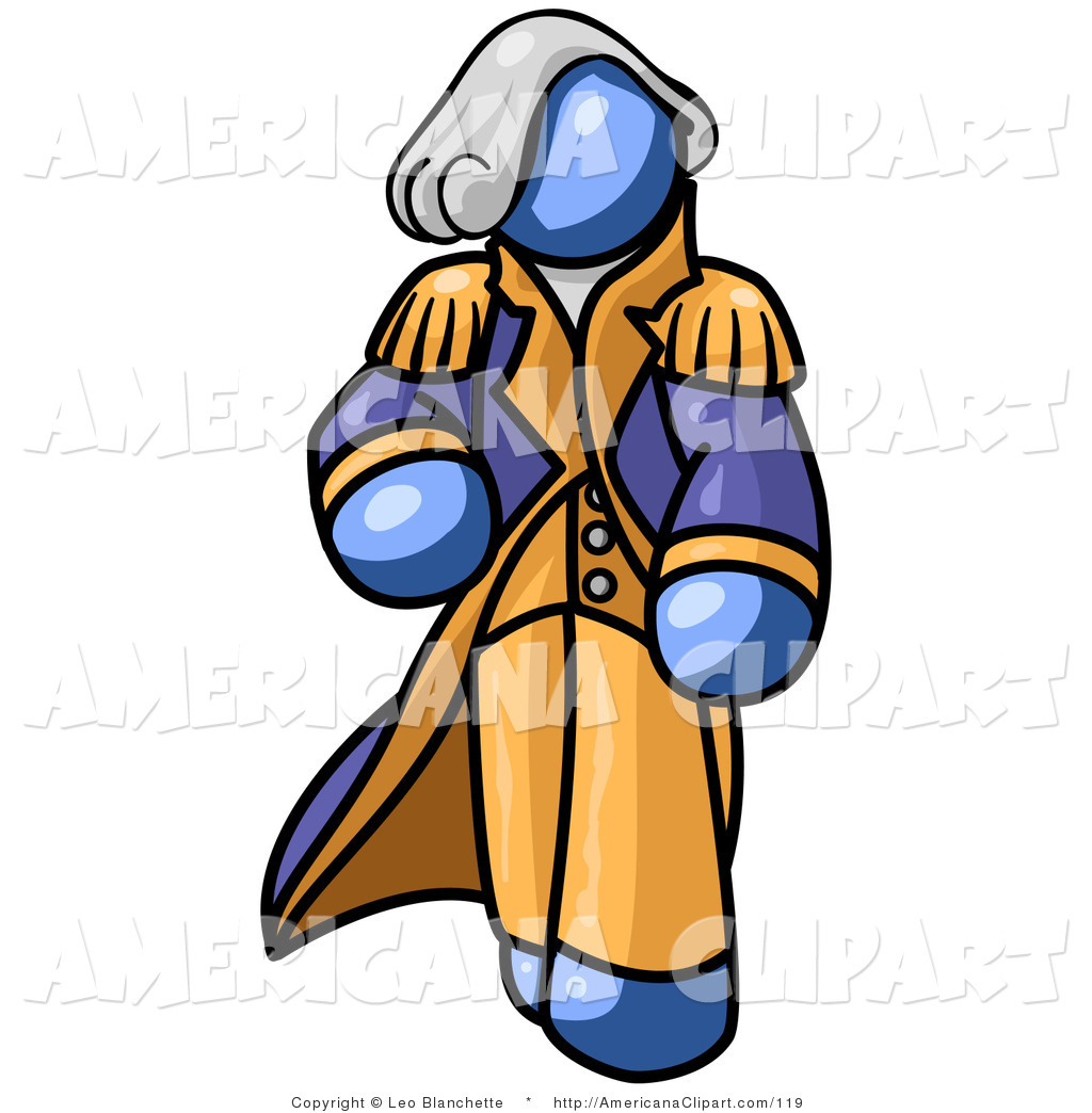 1024x1044 Americana Clip Art Of A Blue George Washington Walking By Leo