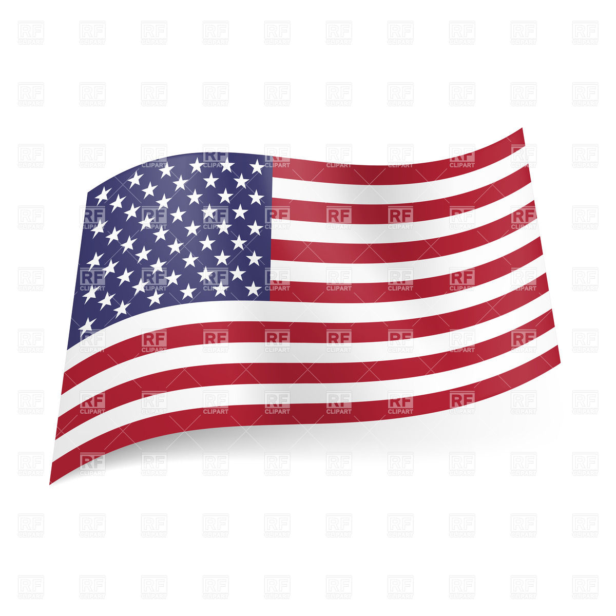 1200x1200 National Flag Of United States Of America Royalty Free Vector Clip