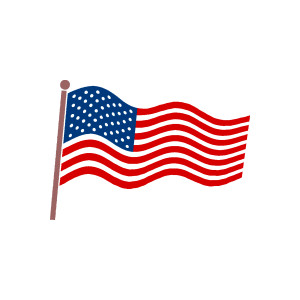 300x300 Us Flag American Free Clip Art Clipart