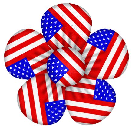 436x421 Patriotic Usa Flag Flower Decor Clipart July 4th Clip Art