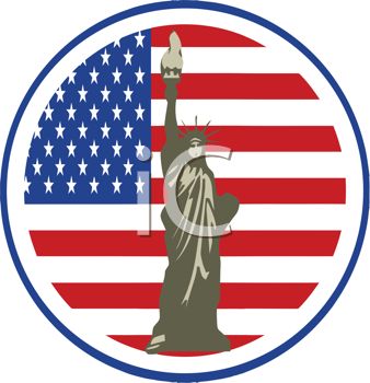 338x350 Statue Of Liberty Decal